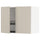 METOD wall cabinet w dish drainer/2 doors, white/Havstorp beige, 80x60 cm