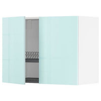 METOD - Wall unit with dish rack/2 doors , 80x60 cm - best price from Maltashopper.com 39462189