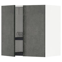METOD - Wall unit with dish rack/2 doors , 60x60 cm - best price from Maltashopper.com 99459834