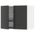 METOD - Wall unit with dish rack/2 doors, white/Nickebo anthracite matt, 80x60 cm