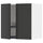 METOD - Wall unit with dish rack/2 doors, white/Nickebo anthracite matt, 60x60 cm ,