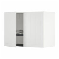METOD - Wall unit with dish rack/2 doors , 80x60 cm - best price from Maltashopper.com 49465272