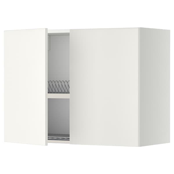 METOD - Wall unit with dish rack/2 doors , 80x60 cm - best price from Maltashopper.com 89458608