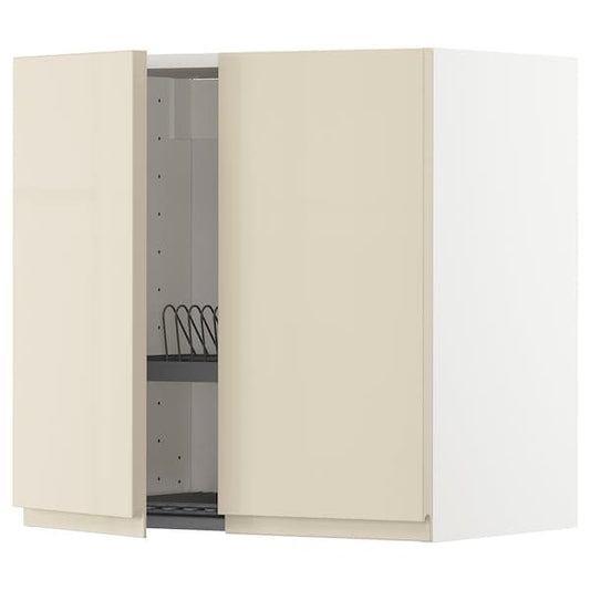 METOD - Wall unit with dish rack/2 doors , - best price from Maltashopper.com 09460926