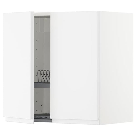 Ikea METOD - Wall unit with dish rack/2 doors , 60x60 cm
