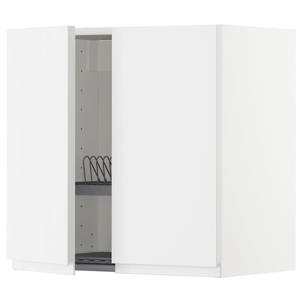 METOD - Wall unit with dish rack/2 doors , 60x60 cm - best price from Maltashopper.com 19459456