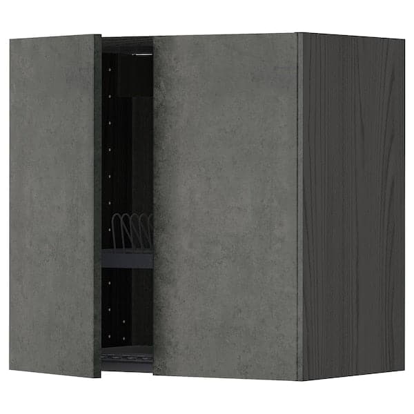METOD - Wall unit with dish rack/2 doors , 60x60 cm - best price from Maltashopper.com 39454844