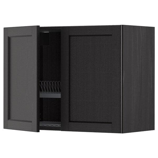 Ikea METOD - Wall unit with dish rack/2 doors , 80x60 cm