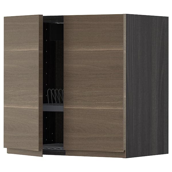 METOD - Wall unit with dish rack/2 doors , 60x60 cm - best price from Maltashopper.com 49464442