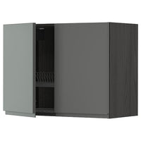 METOD - Wall unit with dish rack/2 doors , 80x60 cm - best price from Maltashopper.com 29455009