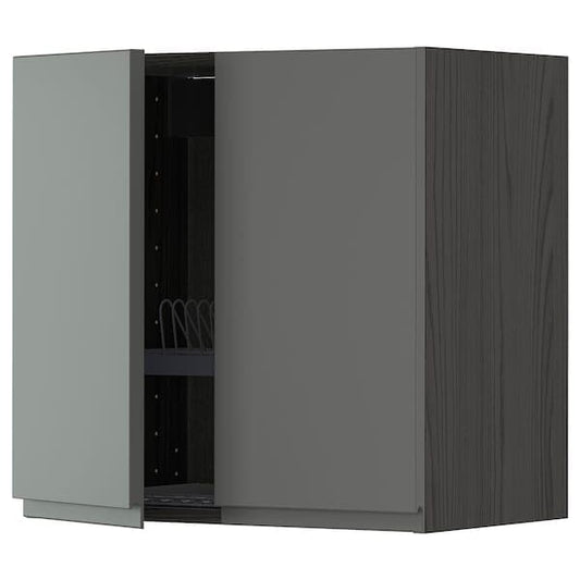 Ikea METOD - Wall unit with dish rack/2 doors , 60x60 cm