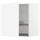 METOD wall cabinet with dish drainer, white/Axstad matt white, 60x60 cm