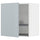 METOD wall cabinet with dish drainer, white/Kallarp light grey-blue, 60.0x60.0x38.6 cm