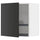 METOD - Wall unit with dish rack, white/Nickebo anthracite matt, 60x60 cm