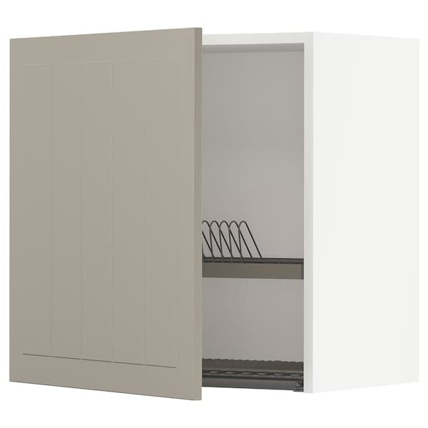METOD - Wall unit with dish drainer , 60x60 cm - best price from Maltashopper.com 99464798