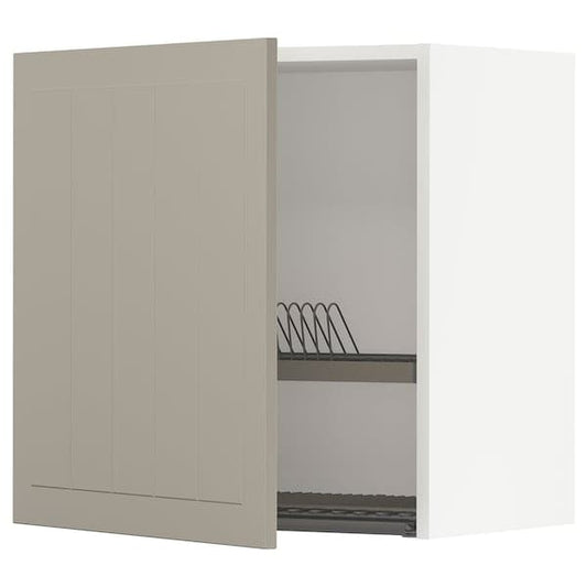 METOD - Wall unit with dish drainer , 60x60 cm - best price from Maltashopper.com 99464798