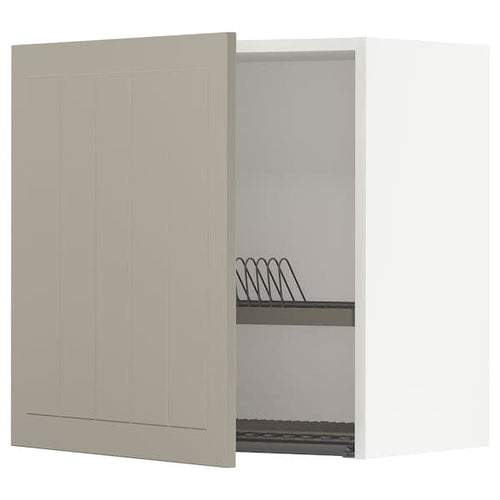 METOD - Wall unit with dish drainer , 60x60 cm