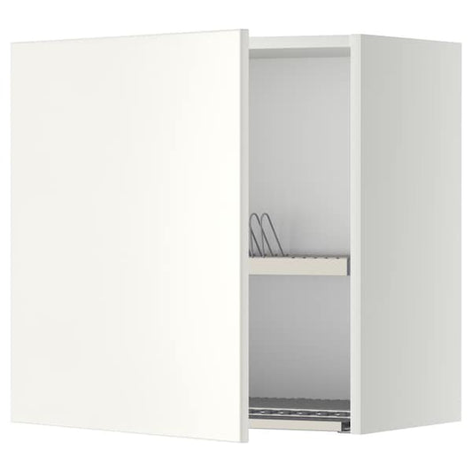METOD Wall cabinet with drainer - white/Veddinge white 60x60 cm , 60x60 cm - best price from Maltashopper.com 79455238