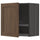 METOD Wall unit with dish rack, Enköping black/brown walnut effect, 60x60 cm