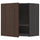 METOD wall cabinet with dish drainer, black/Sinarp brown, 60x60 cm