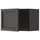 METOD wall cabinet, black/Lerhyttan black stained, 60.0x40.0x38.9 cm