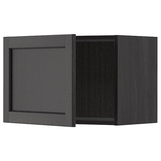 Ikea METOD - Wall cabinet, black/Lerhyttan black stained, 60x40 cm