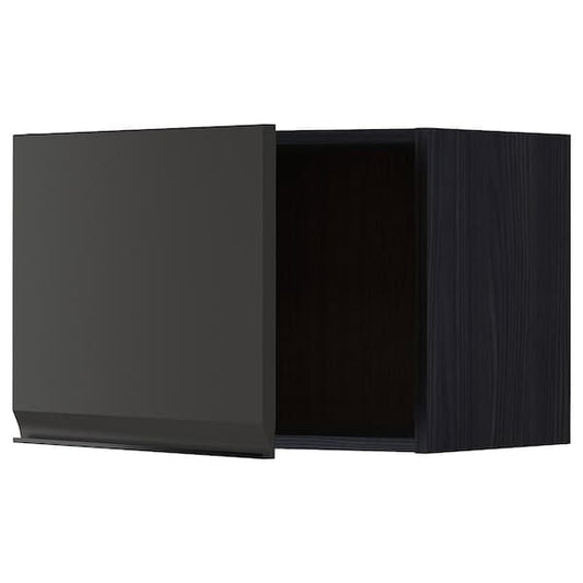 Ikea METOD - Wall cabinet, black/Upplöv matt anthracite, 60x40 cm