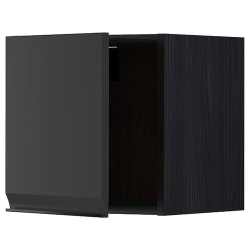 METOD - Wall cabinet, black/Upplöv matt anthracite, 40x40 cm