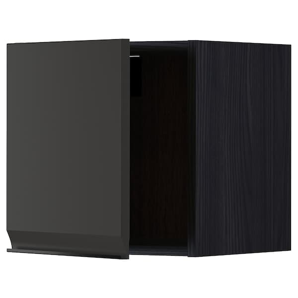 METOD - Wall cabinet, black/Upplöv matt anthracite, 40x40 cm