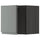 METOD wall cabinet, black/Voxtorp dark grey, 40.0x40.0x39.1 cm
