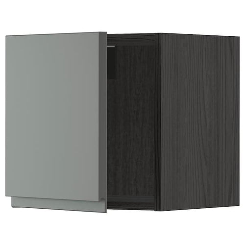 METOD - Wall cabinet, black/Voxtorp dark grey , 40x40 cm