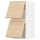 METOD wall cab horizo 2 doors w push-open, white/Askersund light ash effect, 40x80 cm