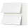 METOD wall cab horizo 2 doors w push-open, white/Axstad matt white, 80x80 cm
