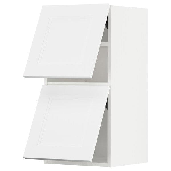 Ikea METOD - Wall cab horizo 2 doors w push-open, white/Axstad matt white, 40x80 cm