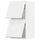 METOD wall cab horizo 2 doors w push-open, white/Axstad matt white, 40x80 cm