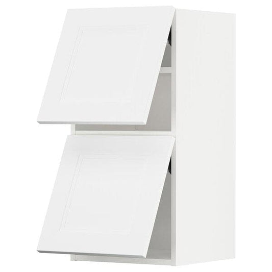 Ikea METOD - Wall cab horizo 2 doors w push-open, white/Axstad matt white, 40x80 cm