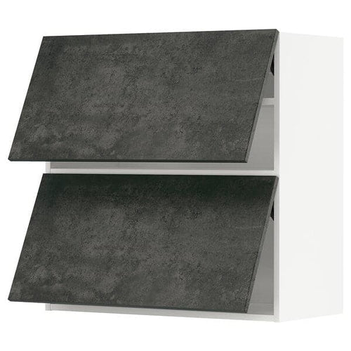 METOD - Horizontal wall unit 2 doors press opening, 80x80 cm
