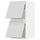 METOD wall cab horizo 2 doors w push-open, white/Ringhult white, 40x80 cm
