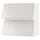 METOD wall cab horizo 2 doors w push-open, white/Ringhult light grey, 80x80 cm