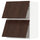 METOD wall cab horizo 2 doors w push-open, white/Sinarp brown, 60x80 cm