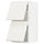METOD wall cab horizo 2 doors w push-open, white/Veddinge white, 40x80 cm