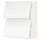 METOD wall cab horizo 2 doors w push-open, white/Voxtorp matt white, 60x80 cm