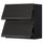 METOD wall cab horizo 2 doors w push-open, black/Upplöv matt anthracite, 80.0x80.0x38.6 cm