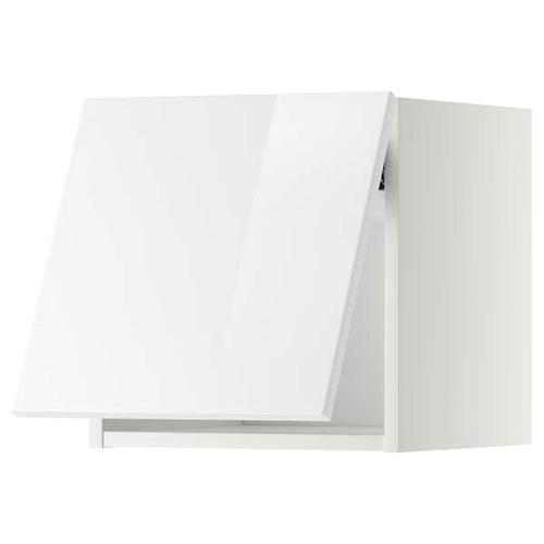 METOD - Wall cabinet horizontal w push-open, white/Ringhult white, 40x40 cm