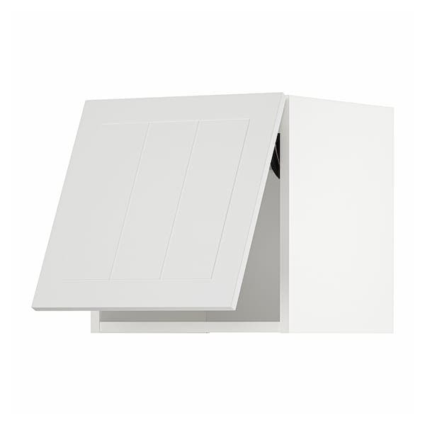 METOD - Wall cabinet horizontal w push-open, white/Stensund white , 40x40 cm