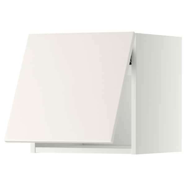 METOD - Wall cabinet horizontal w push-open, white/Veddinge white, 40x40 cm - best price from Maltashopper.com 29394412