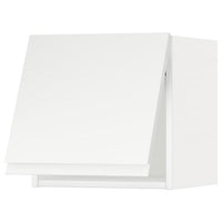 METOD - Wall cabinet horizontal w push-open, white/Voxtorp matt white, 40x40 cm - best price from Maltashopper.com 39394416