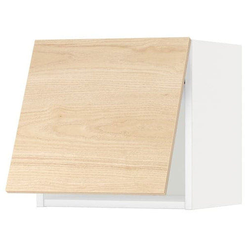 METOD - Wall cabinet horizontal, white/Askersund light ash effect, 40x40 cm