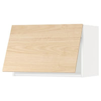 METOD - Wall cabinet horizontal, white/Askersund light ash effect, 60x40 cm - best price from Maltashopper.com 09391848