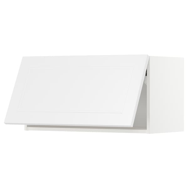 METOD - Wall cabinet horizontal, white/Axstad matt white, 80x40 cm - best price from Maltashopper.com 79391883